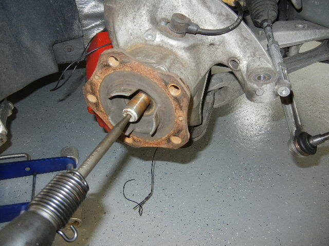Porsche 996 Turbo removing the axle shaft Porsche 996 Turbo removing the axle shaft